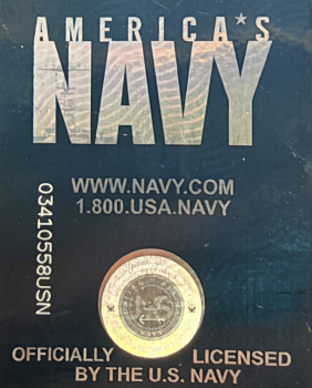 US Navy Distressed Flag Athletic Fit T-Shirt Blue