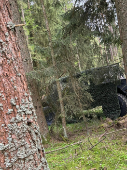 Brit. Tarnnetz 3 x 5 m DPM Camouflage feuerhemmend