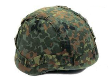 BUNDESWEHR Gefechtshelm Tarnbezug Flecktarn