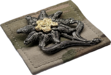 Preview: Bundeswehr BW EDELWEIß Gebirgsjäger Multicam Velcro Abzeichen
