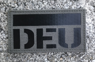 Deutschland Germany IR Patch DEU Stein Grau MILSPEC Klett patch