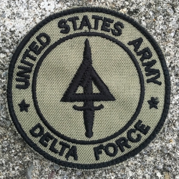 US Army DELTA FORCE Sand Velcro patch