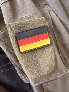 Preview: DEUTSCHLAND 3D BW PVC KLETTABZEICHEN FULL COLOR SM
