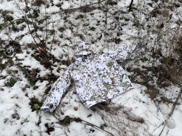 Snow Camo ECWCS Cold Weather Regenjacke mit Kapuze