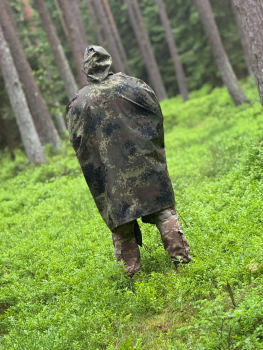 BW Poncho Flecktarn mit IRR Beschichtung