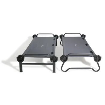 Preview: Disc-O-Bed L Etagenbett mit Seitentaschen Anthrazit