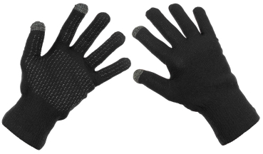 Wasserdichte Touchscreen-Fingerhandschuhe Schwarz