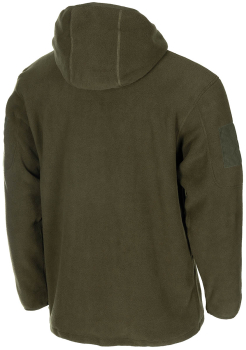 Preview: Hoodie Fleece Jacke Oliv