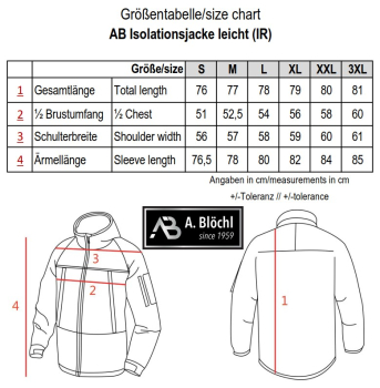 AB Isolationsjacke leicht (IR) 5-FTD