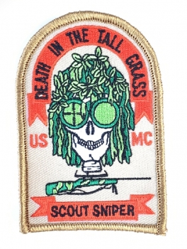 USMC US Marines SCOUT SNIPER DEATH IN THE GRASS