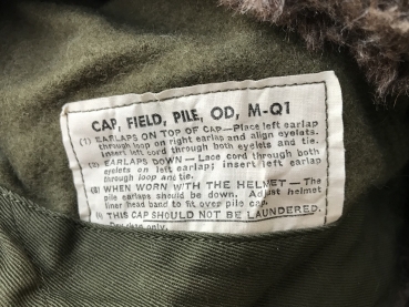 US Army Field Cap OD MQ1 M1951 Alpaca Mütze