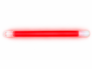 Leuchtstab groß 35 × 2,5 cm- Rot – Knicklicht mit 8–12 Stunden Leuchtdauer