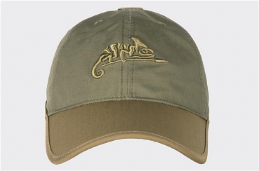 Helikon Tex Logo Cap - PolyCotton Ripstop - Adaptive Green / Coyote A