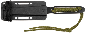 Preview: FOX Outdoor Messer Action II schwarz mit umwickeltem Griff und Scheide