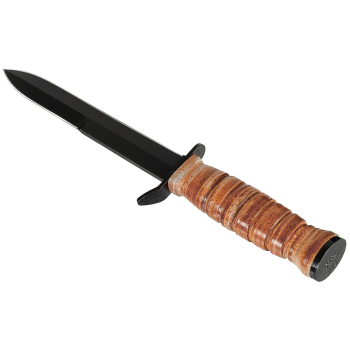 Preview: US Army WWII M3 Trench Knife mit Ledergriff und M6 Lederscheide (Repro)