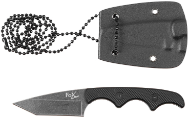 Tanto Neck Knife aus 3Cr13 Stahl mit G10-Griffschalen und Kydex-Scheide
