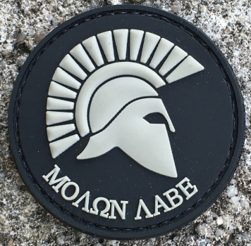 Molon Labe Black Velcro patch