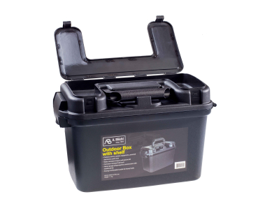 AB Outdoor Box mit Klapplade und Innenfach schwarz