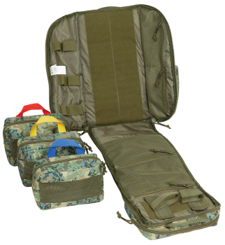 Preview: Tactical MEDIC Rucksack mit abnehmbaren Taschen – 30 Liter TAZ Camo