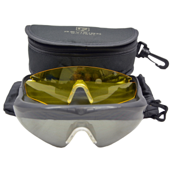 US Army Revision® Sawfly Schutzbrille schwarz  Yellow - Smoke/Grey Ballistic Eye Protection