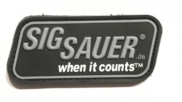 SIG SAUER When It Counts PVC Velcro patch