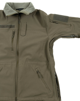 Preview: High Defence Tactical Softshelljacke 8.000 mm – wasserdicht, winddicht & atmungsaktiv oliv