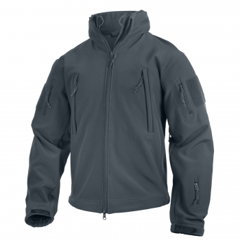 SPECIAL OPS TACTICAL SOFT SHELL FLEECE JACKE GUN METAL GREY