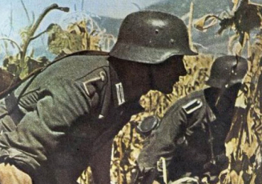 Wehrmacht WH Stahlhelm M35 (Repro) WW II Oliv