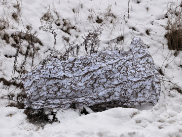 Preview: TARNNETZ LASER CUT NYLON 1,5X3,0 SNOW CAMO