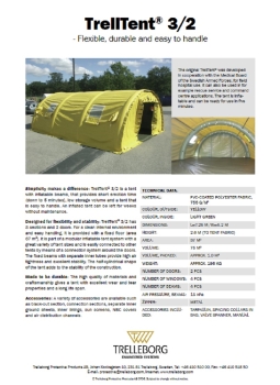 Schwed. Trelleborg TrellTent® 3/2 Zeltsystem