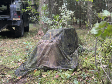 Preview: AB Utility Mesh Fabric IR Skarpo 140 x 140 cm M05 Woodland