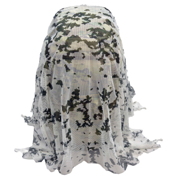 Preview: AB Utility Mesh Fabric IR Skarpo 140 x 140 cm M05 Snow Camo