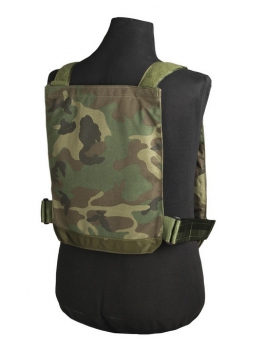 US ARMY RANGER WOODLAND CAMOUFLAGE KÖRPERSCHUTZWESTE M.STAHLPLATTEN
