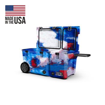 Wyld Gear 90QT Divided Cooler Kühlbox Red White Blue