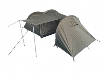 ZELT 2 PERSONEN MIT STAURAUM 1,30X3,90 M
