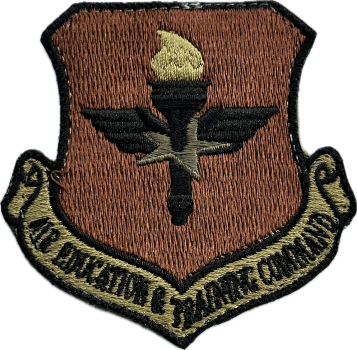 US Air Force AETC Air Education and Training Command OCP Klett patch