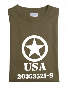 ALLIED BLACK STAR USA Shirt oliv