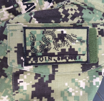 US NAVY Join Or Die AOR2 Velcro