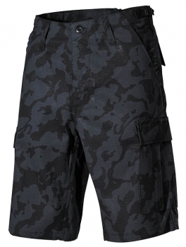 US BDU Bermuda Rip Stop night-camo