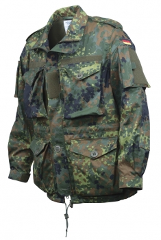 Leo Köhler BW Einsatzkampfjacke Kurz Flecktarn