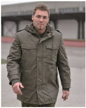 BW Parka mit Futter Steingrau Oliv