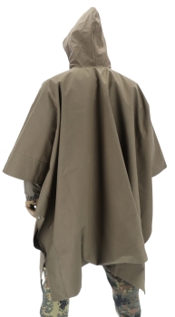 BW Poncho mit IRR Beschichtung Steingrau Oliv
