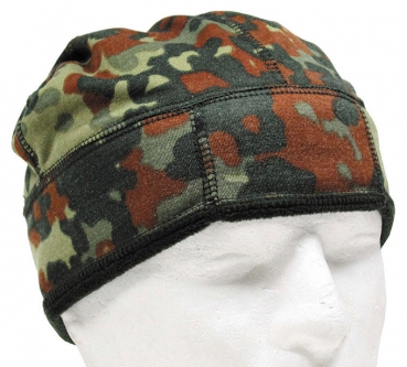 BW Mütze Fleece Flecktarn