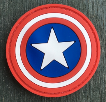 Captain America PVC Velcro patch