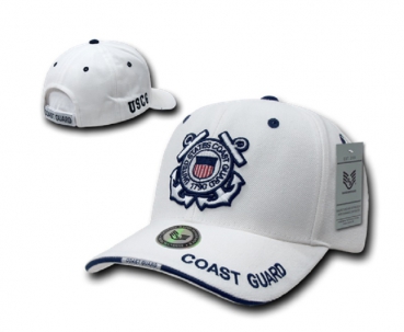 US COAST GUARD White Military Baseball Mütze