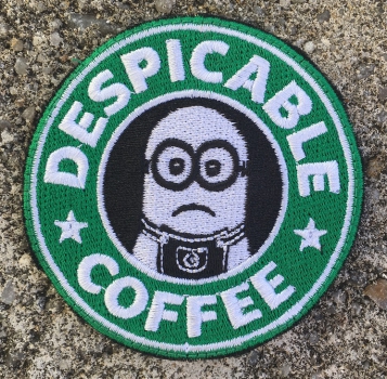 DESPICABLE COFFEE Velcro patch