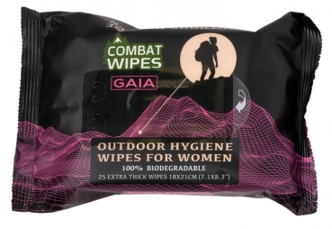 Combat Wipes Gaia Outdoor-Hygiene-Feuchttuch 25er Pack