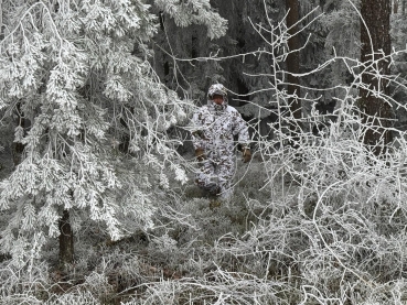 Snow Camo ECWCS Cold Weather Regenjacke mit Kapuze