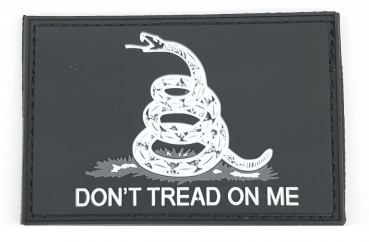 DON´T TREAD ON ME PVC Rubber Klettpatch black