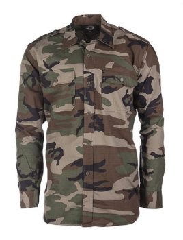 US FELDHEMD 1/1 ARM woodland camouflage